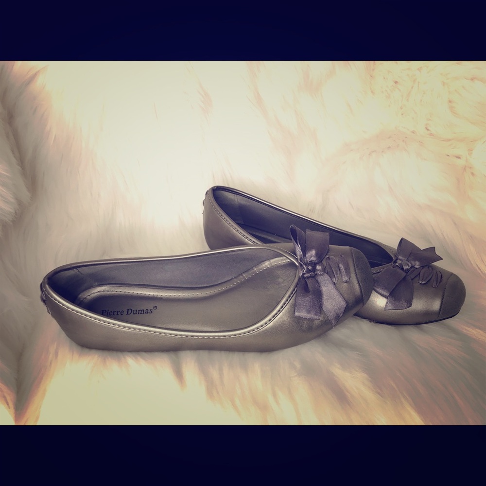 Silver Ballet style flats